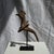 Traditional Indonesian Decorative Wooden Bird on a Base with Crest For Sale - Image 5 of 17