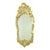 Large Swedish mirror made of wood gilded with gold leaf, a classic crested mirror entirely in Rococo style, elegantly...