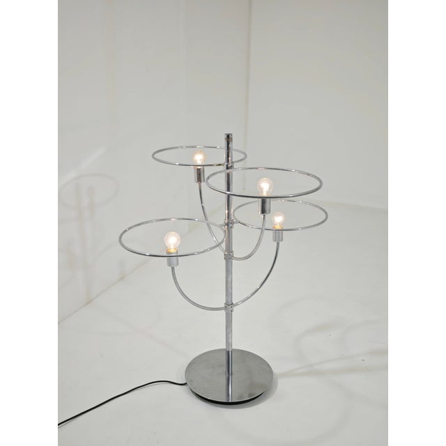 Model Lyndon Floor Lamp in Glass and Chromed Metal by Vico Magistretti for Oluce, Italy, 1977 For Sale - Image 15 of 18