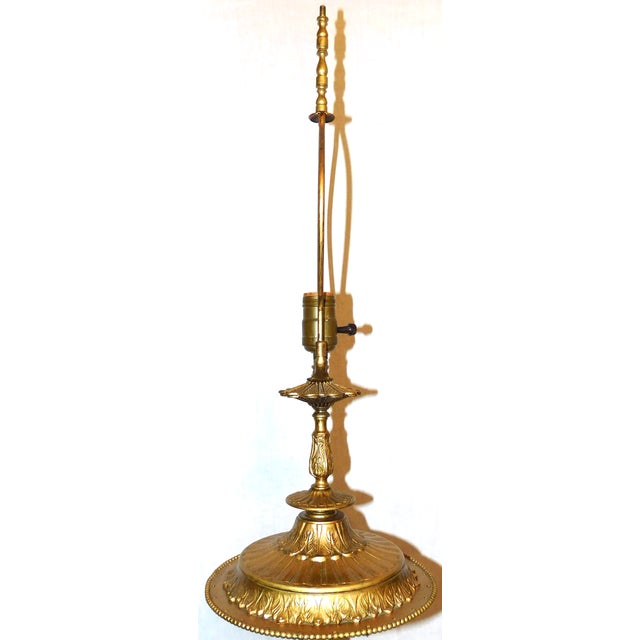Vintage Large Baroque Style Candlestick Lamp Depicting Artemis and Her Followers For Sale In Portland, ME - Image 6 of 18