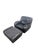 A black leather Roche Bobois lounge chair and ottoman. Comfort and luxury in one. Typical high quality leather from a...
