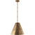 Modern Thomas O'Brien for Visual Comfort Signature Goodman Small Hanging Light in Hand-Rubbed Antique Brass with Hand-Rubbed Antique Brass Shade For Sale - Image 3 of 4