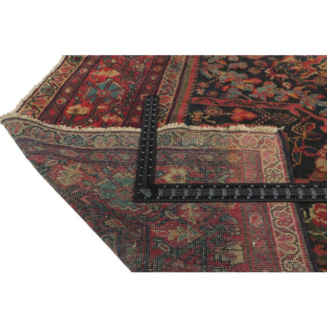 Early 20th Century Antique Persian Mahal Rug, 10'06 X 13'04 For Sale In Dallas - Image 6 of 11
