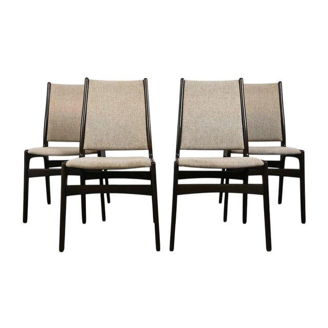 Mid-Century Modern 1970s Set 4 Danish Mid Century Modern Dining Chairs For Sale - Image 3 of 11