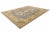 Modern Khotan Style Handmade Wool Rug - Slate Grey & Ochre Geometric Design For Sale - Image 4 of 10