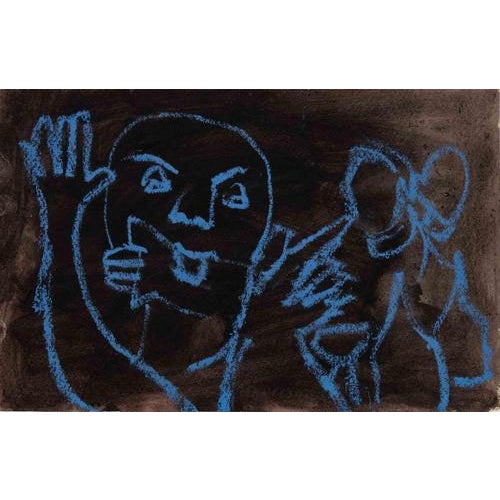 Oil Pastel on cardboard realized by Mino Maccari in 1960s. Not signed. Very good condition. This piece is attributed to...