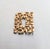 1971 Modernist goldtone rectangular cut out center smooth raised and textured lower sections brooch with security clasp....
