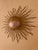 Metal Spanish Solar Crown Sunburst Wall Light in Gilt Metal, 1950s For Sale - Image 7 of 10