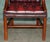 Georgian Oxblood Leather and Hardwood Gainsborough Library Armchair For Sale - Image 9 of 17