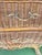 ​Vintage French Provincial, British Colonial Wicker & Gilt 3 Drawer Bombe Commode Chest With Marble Top For Sale - Image 13 of 14