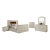 New Henley King 5–Piece Smart Bedroom Set - Channel Tufted W/ Fireplace , Tv Lift Set Only For Sale