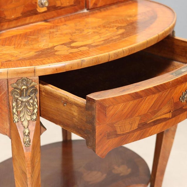 Writing Desk in Bois De Rose with Inlays, France, 1900s For Sale - Image 6 of 14