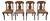 Henkel Harris Side Dining Chairs Set of 4 For Sale