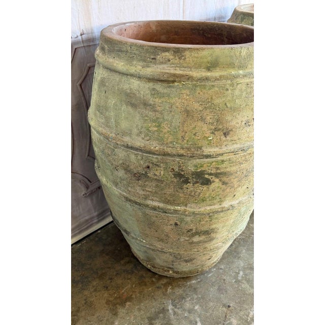 Mediterranean Barrel Olive Jars, Patinated Terracotta For Sale - Image 13 of 13