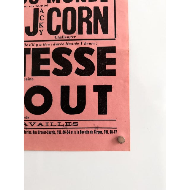 Pink Gala De Catch Amiens Original Wrestling Poster, 1955 For Sale - Image 8 of 9