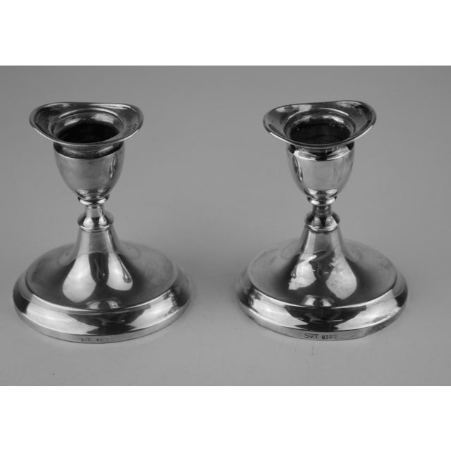 1920s Silver Candleholders by Svend Toxvaerd, 1890, Set of 2 For Sale - Image 5 of 13