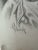 1940s 1940s Original Signed Graphite Illustration of Curly-Haired Child in Bonnet, 9 × 7.75 In. For Sale - Image 5 of 6