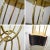 Brass 1960s Mid-Century Modern Table Lamp Brass Looped Tube Black Base White Drum Shade For Sale - Image 8 of 13