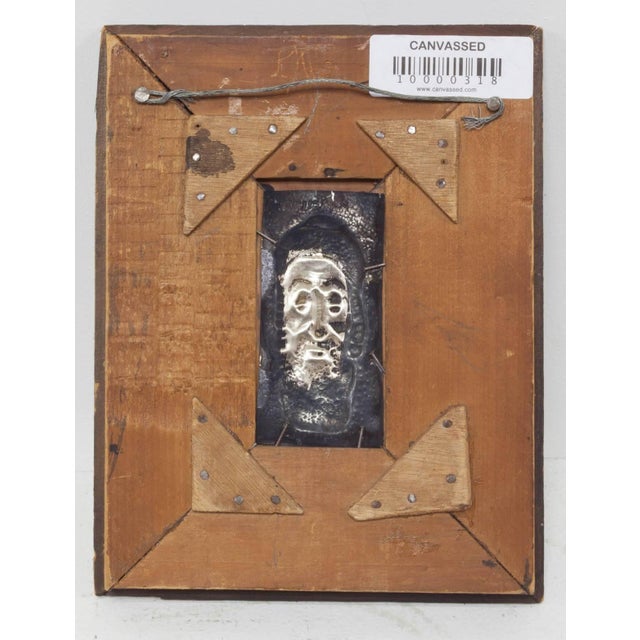 Modern Early 20th Century Arieh Merzer, Jerusalem Rabbi, Repousse Sculpture Relief Plaque Israeli Judaica For Sale - Image 3 of 4