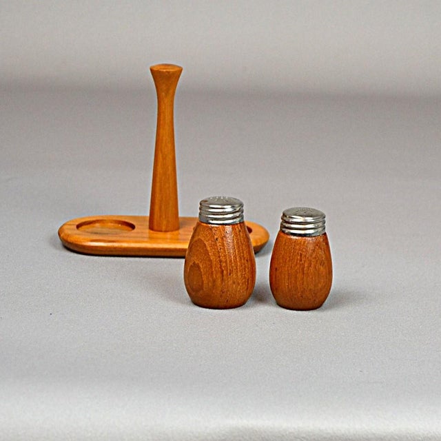 Teak Spice Set from Karl Holmberg Ab, 1960s, Set of 3 For Sale - Image 9 of 13