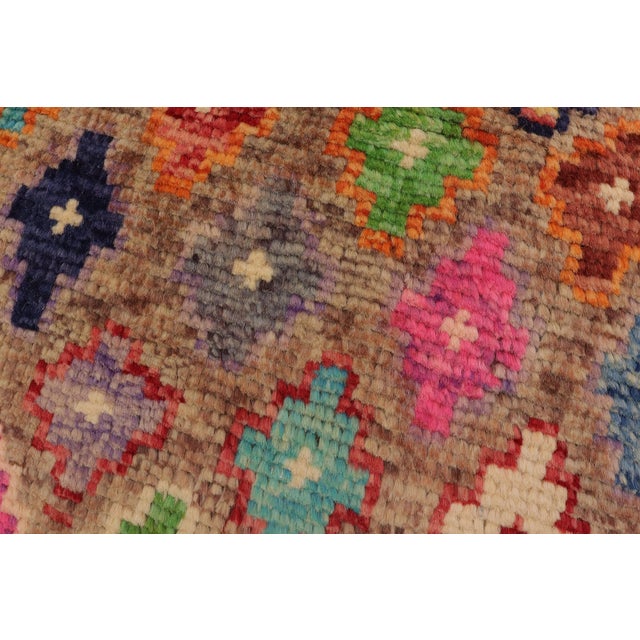 Textile Boho Chic Balochi Brown/Beige Wool Rug - 3'3''x5'1'' For Sale - Image 7 of 11