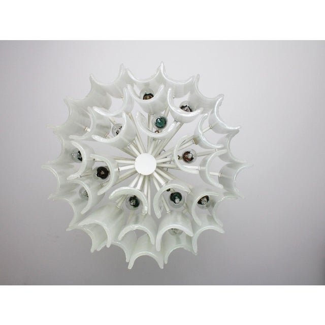 1960s Cast Glass Chandelier from Kalmar, 1960s For Sale - Image 5 of 12