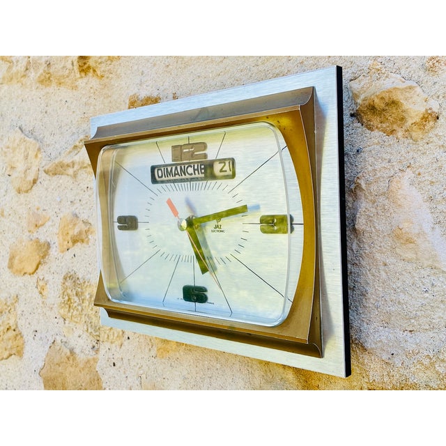 1980s Mid-Century Wall Clock from Jaz, 1970s-1980s For Sale - Image 5 of 18