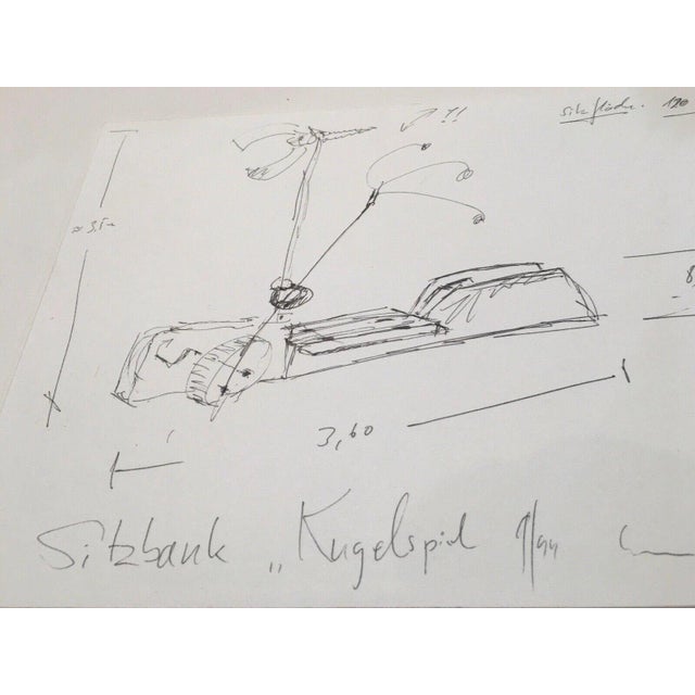 Mendler Hans, Leonberg Bench Design Ball Game 9/99, 1999, Ink For Sale - Image 7 of 13