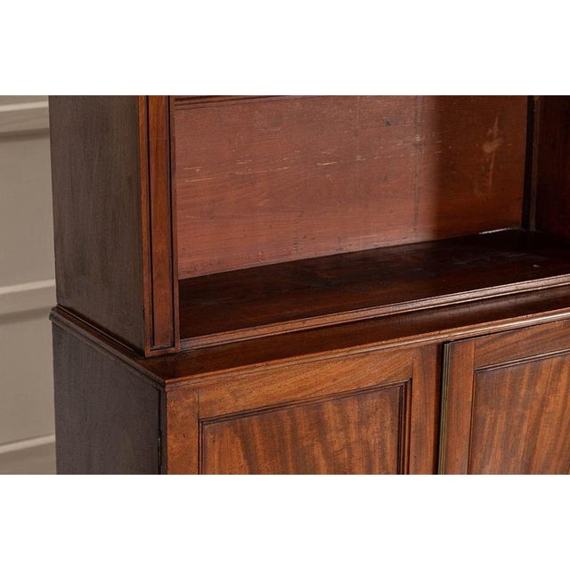Large Antique English Mahogany Bookcase, 1870 For Sale - Image 10 of 18