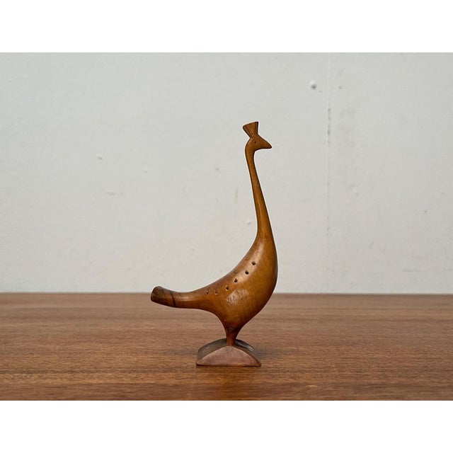 Vintage Wooden Peacock Figurine For Sale - Image 17 of 18