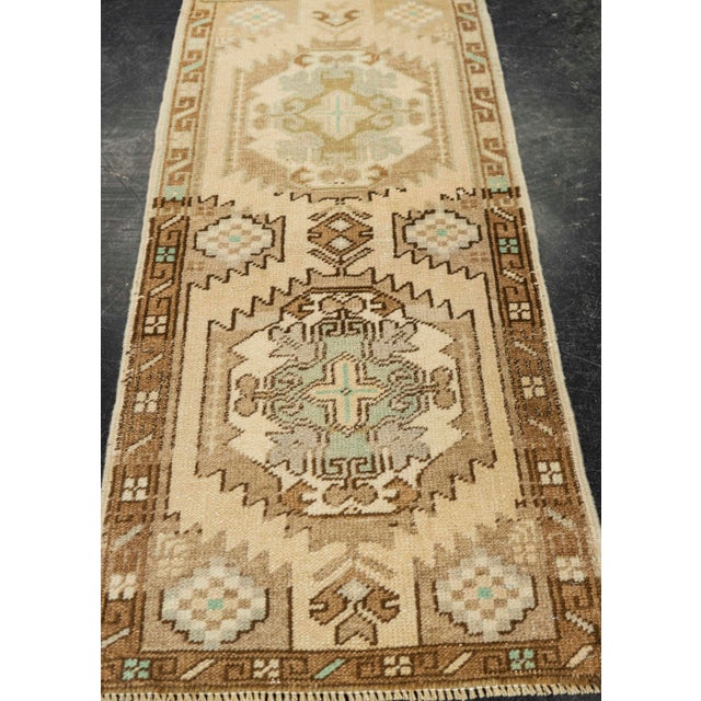 Turkish Mini Rug Oriental Hand Knotted Vintage Rug 1'7" x 3'4" #21256 Explore a curated collection of hallway runners,...