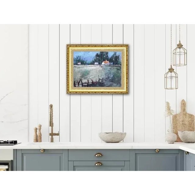 Modern Impressionist Oil Painting, Mendocino Farm For Sale In Reno/Lake Tahoe - Image 6 of 7