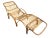 Mid-Century Modern Italian Rattan Chaise Lounge in the style of Tito Agnoli, 1970s For Sale - Image 3 of 16