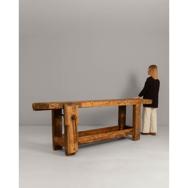 Mid 20th Century 20th Century French Wooden Work Table For Sale - Image 5 of 18