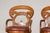Swivel Bar Stools with Carved Backs and Faux Leather Seats – Set of 3 For Sale In New York - Image 6 of 12