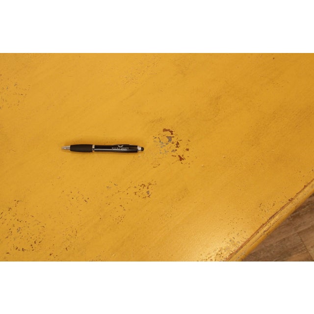 Habersham French Country Style Distressed Painted Coffee Table For Sale - Image 12 of 13