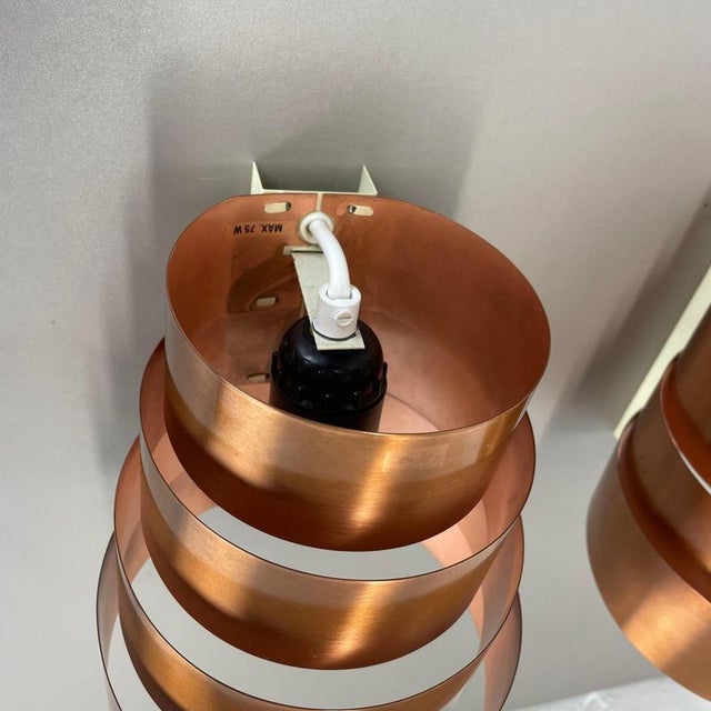 1960s Vintage Swedish Copper Wall Lights from Hans-Agne Jakobsson Markaryd, 1960, Set of 2 For Sale - Image 5 of 18