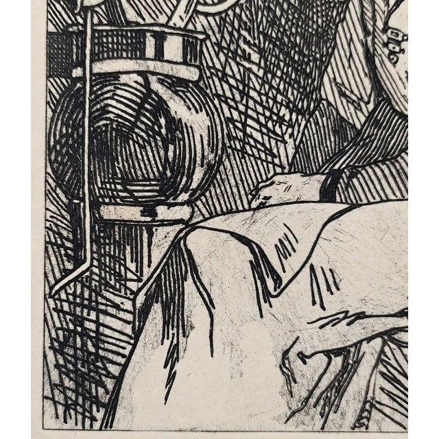 Félicien Rops, Woman from the Gâtinais, 19th Century, Engraving For Sale - Image 4 of 15