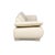 Leather Sofa Set in White Cream from Koinor Volare, Set of 2 For Sale - Image 11 of 14