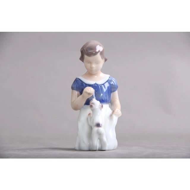 B&G 2316 Girls With Small Dogs Figurine from Bing & Grondahl For Sale - Image 9 of 9