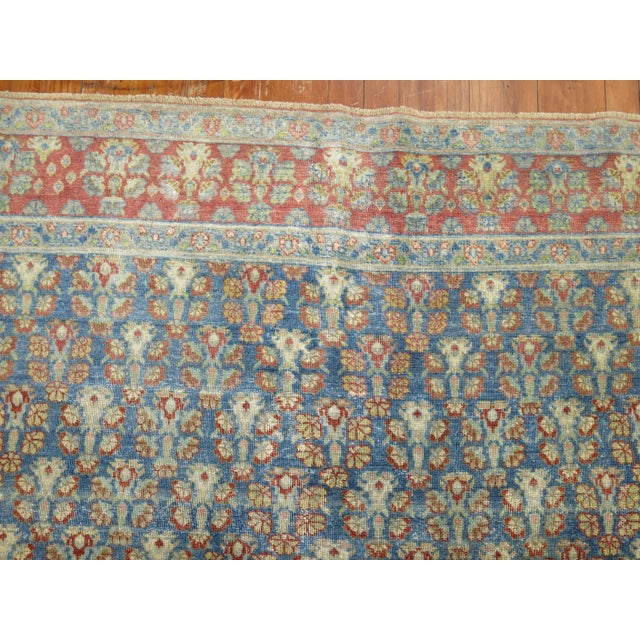 Denim Blue Antique Persian Joshegan Rug, Early 20th Century - 6'9" x 10' For Sale - Image 11 of 18