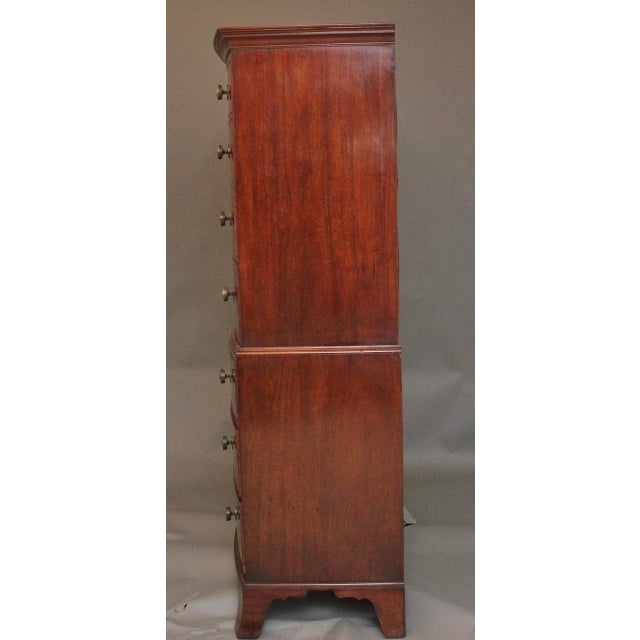 Antique Mahogany Tallboy, 1800, Set of 2 For Sale - Image 4 of 14