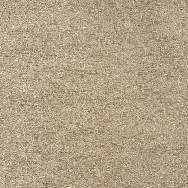 Schumacher Flower Chenille Fabric in Sandstone For Sale