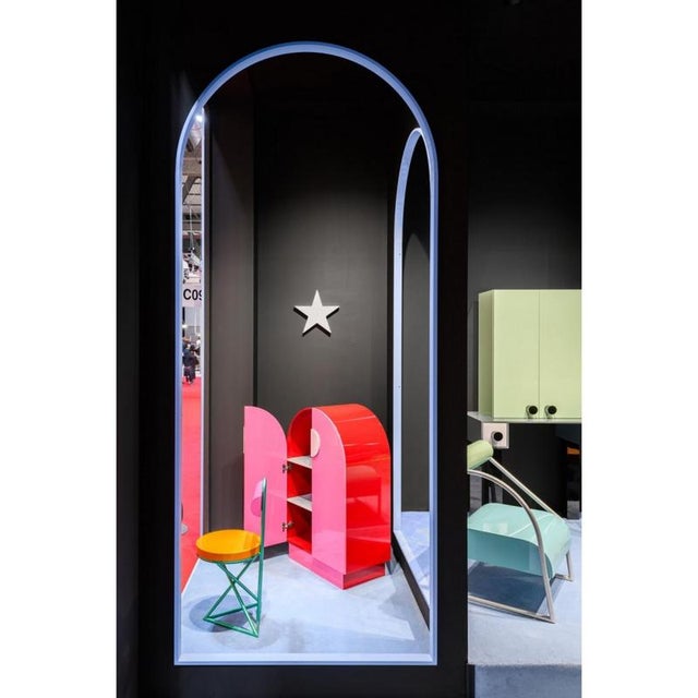 Galactica Shuttle Cabinet in Powder-Coated Aluminum by Altreforme For Sale - Image 9 of 11