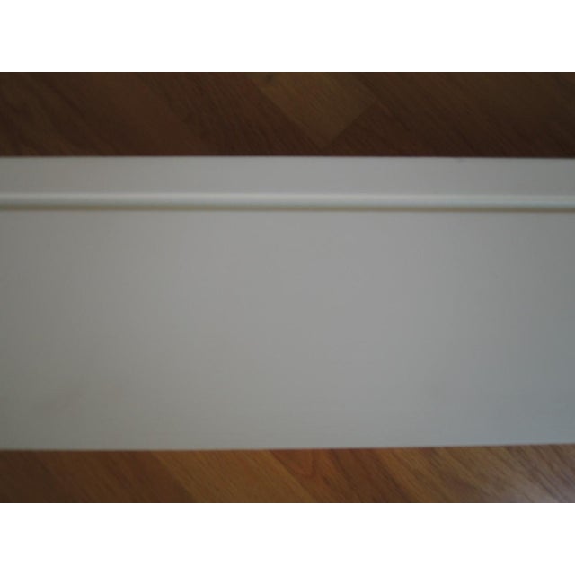 Pottery Barn 2 White Floating Shelves Use as Fireplace Mantel or Shelf - Pair of Ledges Nwot For Sale - Image 9 of 17