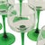 Vintage Alsace Wine Glasses with Green Stems from Luminarc, 1970s, Set of 14 For Sale - Image 13 of 14