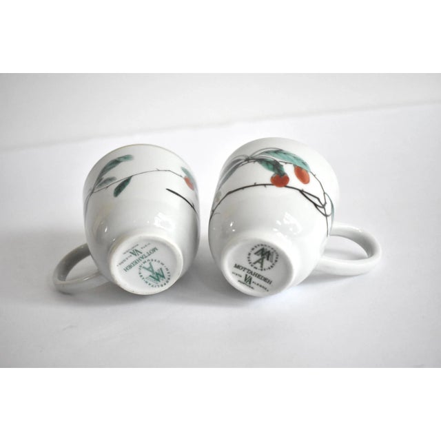 Mottahedeh "Famille Verte" Coffee Cups - a Pair For Sale In San Francisco - Image 6 of 9