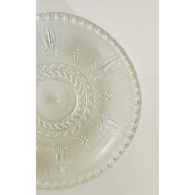 Early 20th Century Art Deco Glass Flush Mount Light Shade For Sale - Image 4 of 9