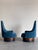 Mid-Century Modern Restored Mid Century Adrian Pearsall Strictly Spanish Swivel Club Chair Pair For Sale - Image 3 of 7