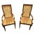 Vintage 1970s Weiman / Warren Lloyd Neoclassical Armchairs With Original Gold Hardware - A Pair For Sale